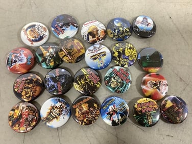 Various Iron Maiden Pins