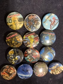 Various Iron Maiden Pins