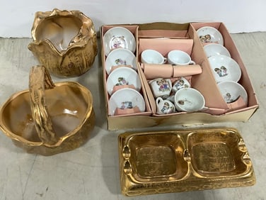 Stangl Ceramics, and Grantcrest Ceramic Set (Tallest - 6in)