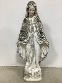 Virgin Mary Concrete Statue (26.5in Tall)