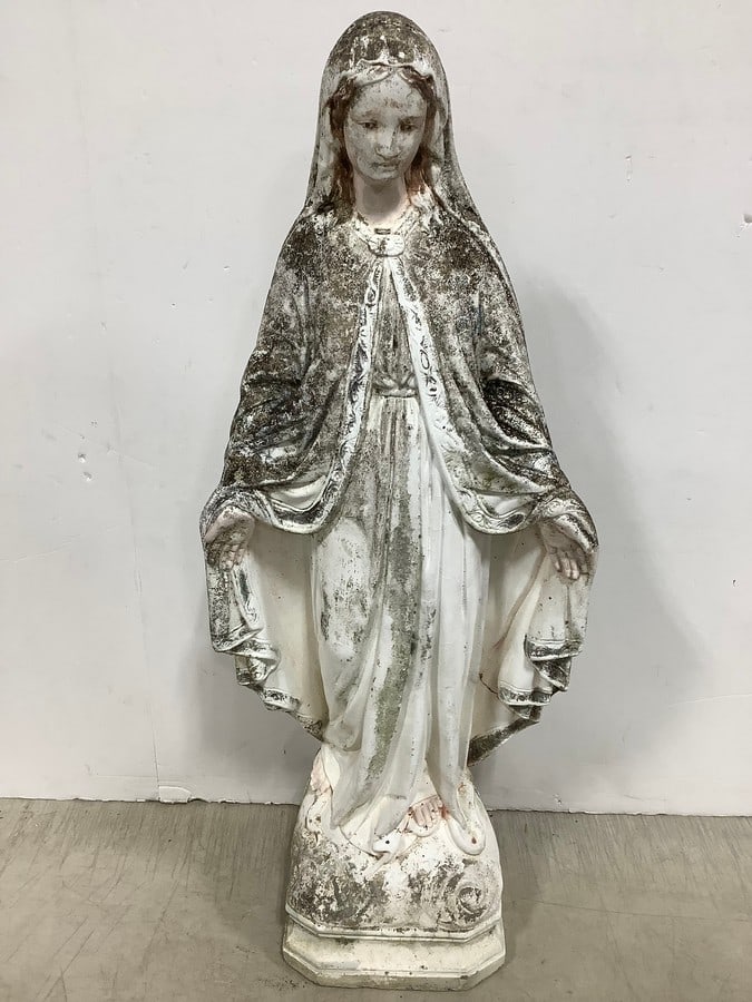 Virgin Mary Concrete Statue (26.5in Tall) (1 of 1)