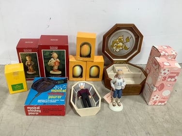 Ceramic Collectibles (Schmid/Enesco), Anri Egg Collectibles, Jewelry Box, and more