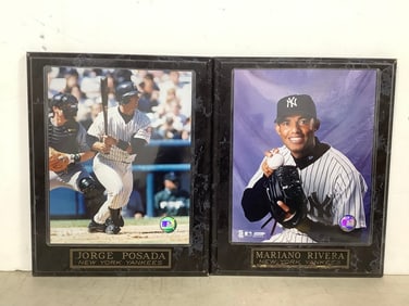 Yankees Baseball Plaques - Jorge Posada and Mariano Rivera (10.25inx13.25in)