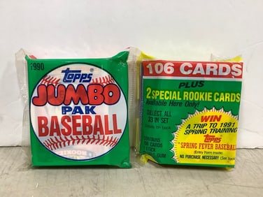 Topps 1990 Baseball Cards Jumbo Pack