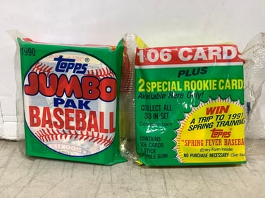 Topps 1990 Baseball Cards Jumbo Pack