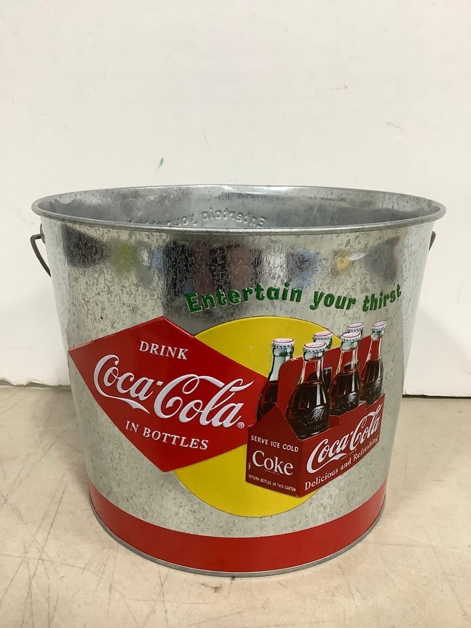 Vintage Coca-Cola Bucket (7in Tall) (1 of 1)