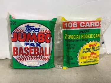 Topps 1990 Baseball Cards Jumbo Pack