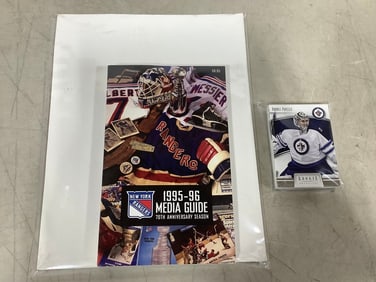 1995-1996 Media Guide, and Hockey Collectible Cards