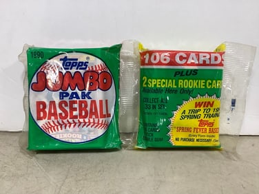 Topps 1990 Baseball Cards Jumbo Pack