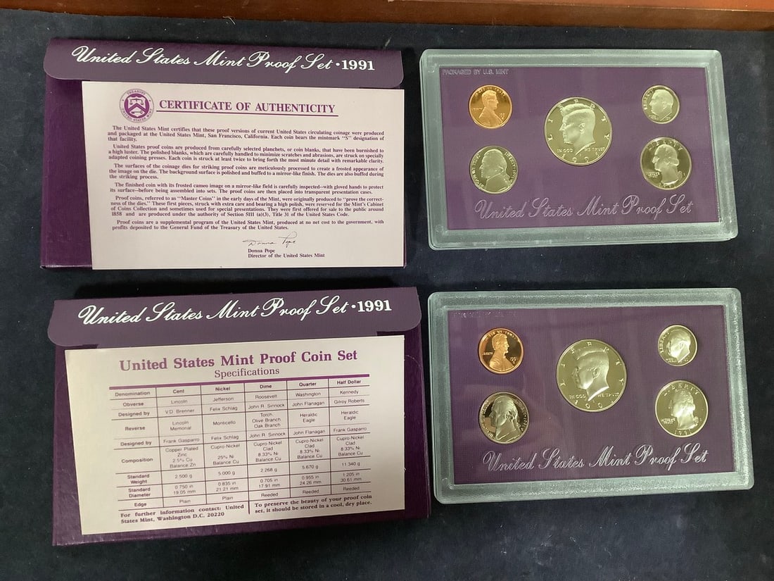 1991 U.S. Mint Proof Sets (1 of 1)