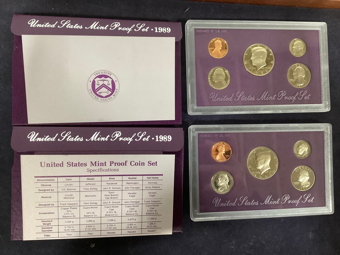1989 U.S. Mint Proof Sets (1 of 1)