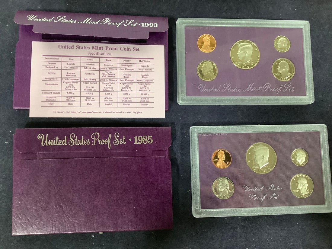 1985 and 1983 U.S. Mint Proof Sets (1 of 1)