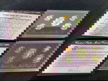 1991 U.S. Mint Proof Sets