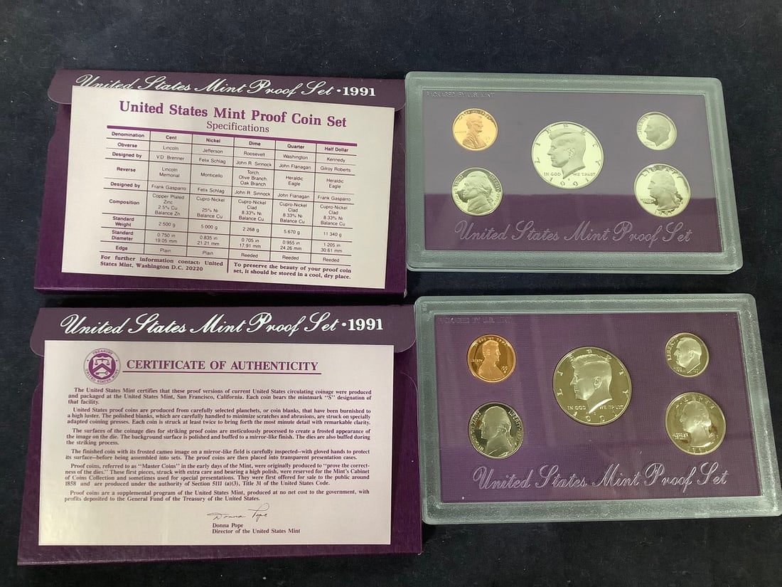 1991 U.S. Mint Proof Sets (1 of 1)