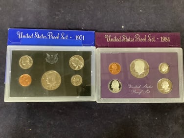 1971 and 1984 U.S. Mint Proof Sets
