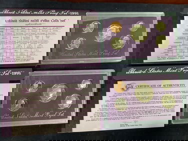 1991 U.S. Mint Proof Sets