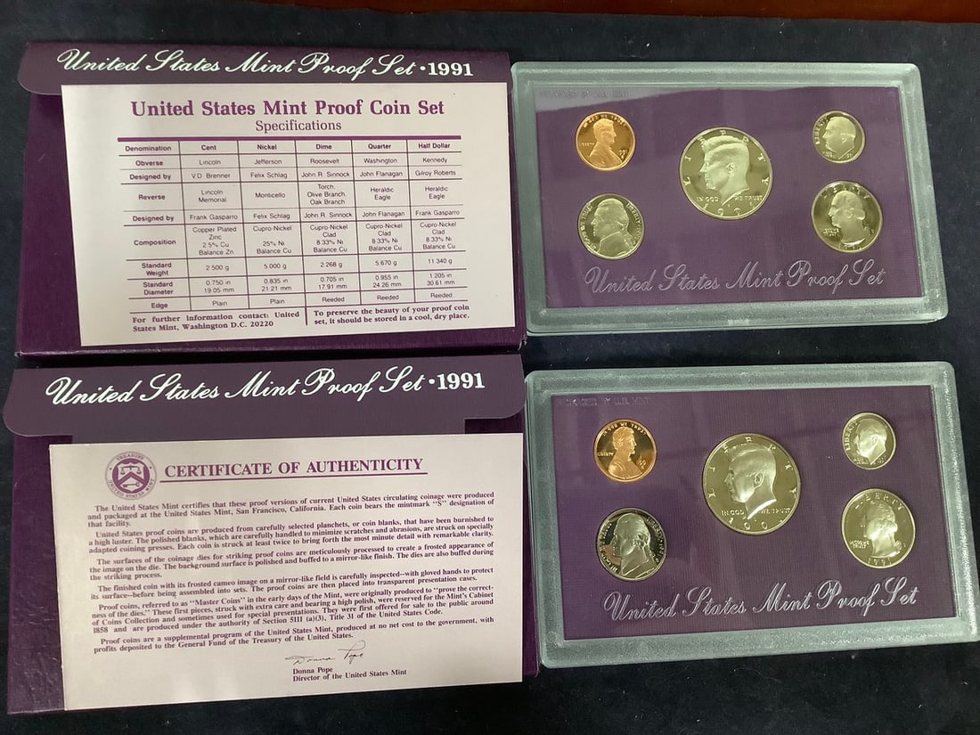 1991 U.S. Mint Proof Sets (1 of 1)