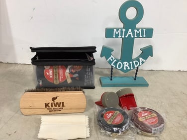 Miami Florida Anchor Decor (10in Tall), Leather Shoe Kit