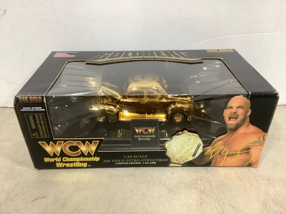 WCW 24k Gold Nitro-Streetrod Car *new in box*: WCW 24k Gold Nitro-Streetrod Car *new in box*