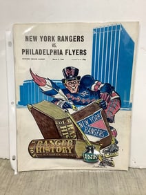 1968 Rangers vs. Flyers 1st season in MSG program