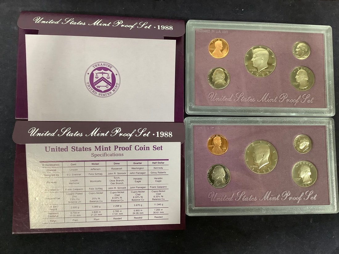 1988 U.S. Mint Proof Sets (1 of 1)