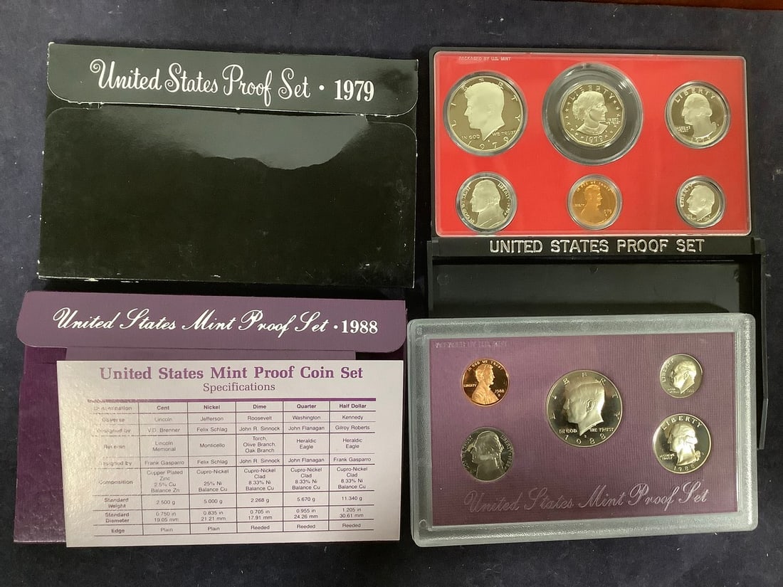 1979 and 1988 U.S. Mint Proof Sets (1 of 1)