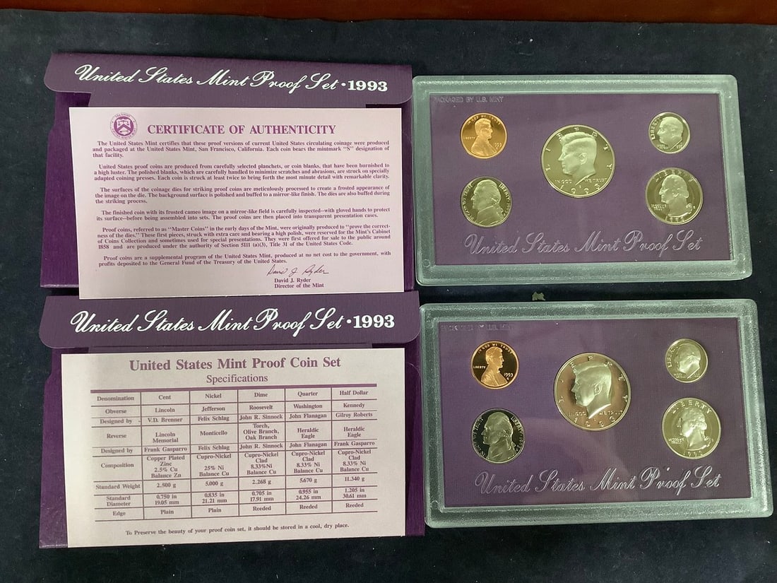 1993 U.S. Mint Proof Sets (1 of 1)