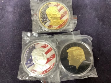 Various Trump Coins