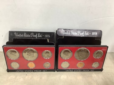 1974 and 1975 U.S. Mint Proof Sets