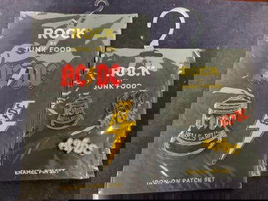 ACDC Iron On Patch Set and Pins