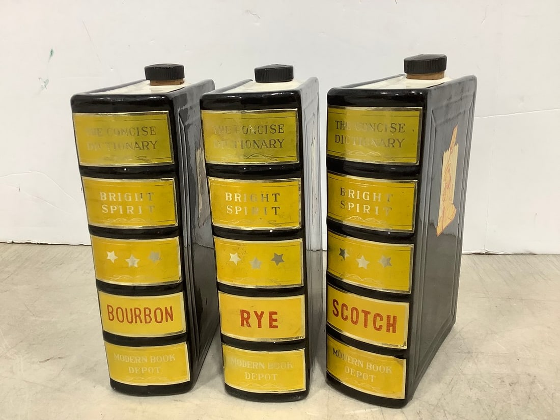 Book Style Decanters (8in Tall): Book Style Decanters (8in Tall)