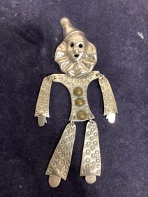Sterling Silver Clown (5in Long)