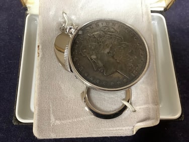 1884 Silver Dollar Keychain