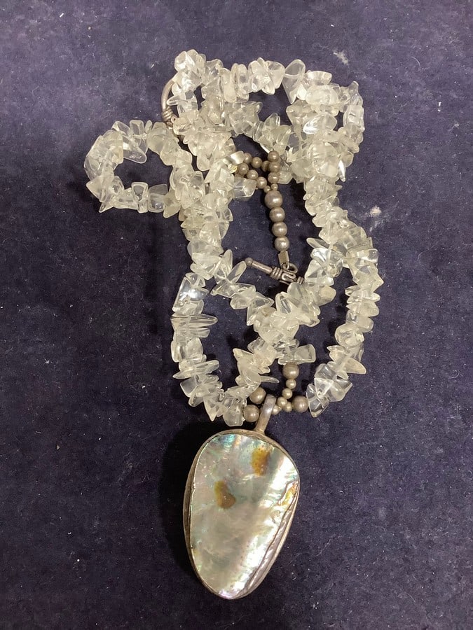 Sterling with Crystals Necklace: Sterling with Crystals Necklace