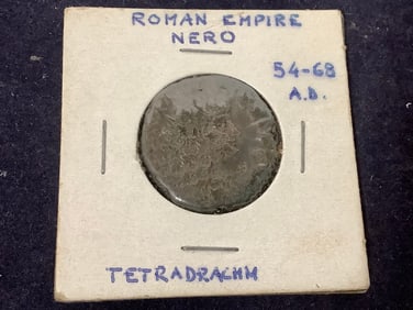 Roman Empire Nero Coin (54-68 A.D.)