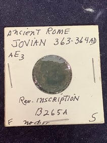 Ancient Rome Jovian Coin (363-364 A.D.)