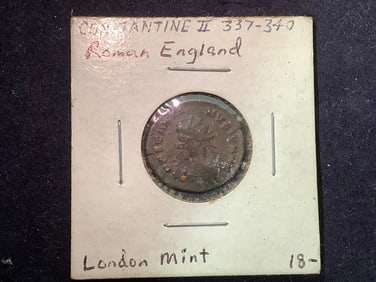 Constantine II Roman England Coin (337-340 A.D.)