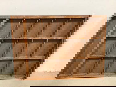 Wooden wall hanging organizer shelf(22.5in.x16in.x2in.)