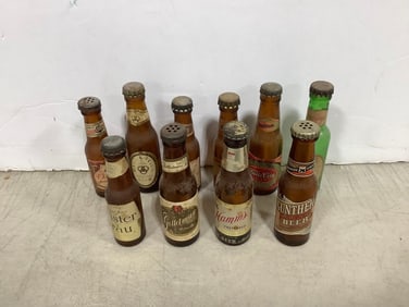 Vintage beer bottle salt/pepper shakers(Tallest - 4.5in)