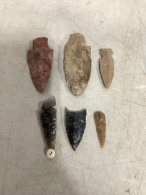 Dug iron arrowheads