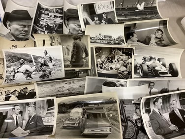 Vintage black and white movie stills