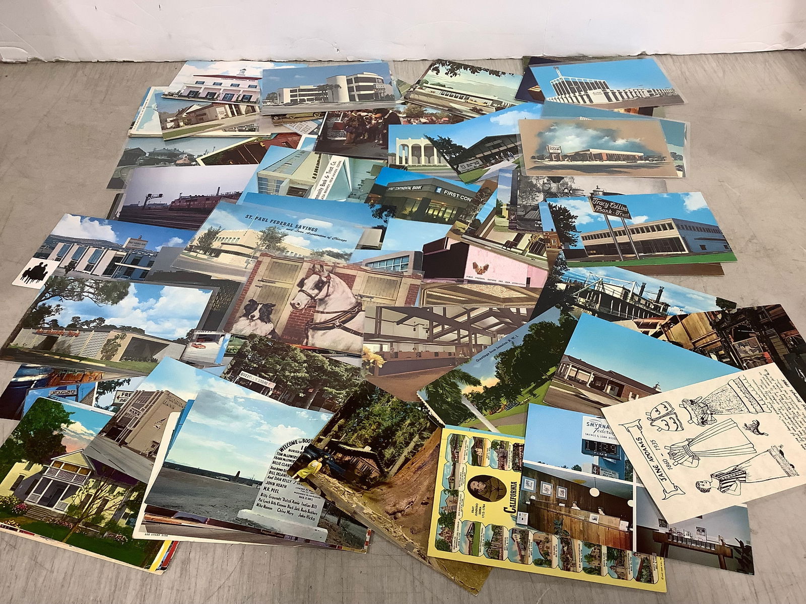 Various postcards: Various postcards