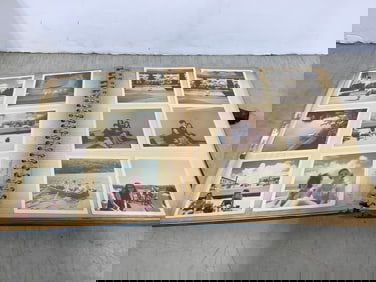 Vintage scrapbook with pictures