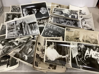 Vintage black and white fim stills