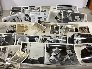 Vintage black and white fim stills