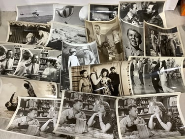 Vintage black and white fim stills