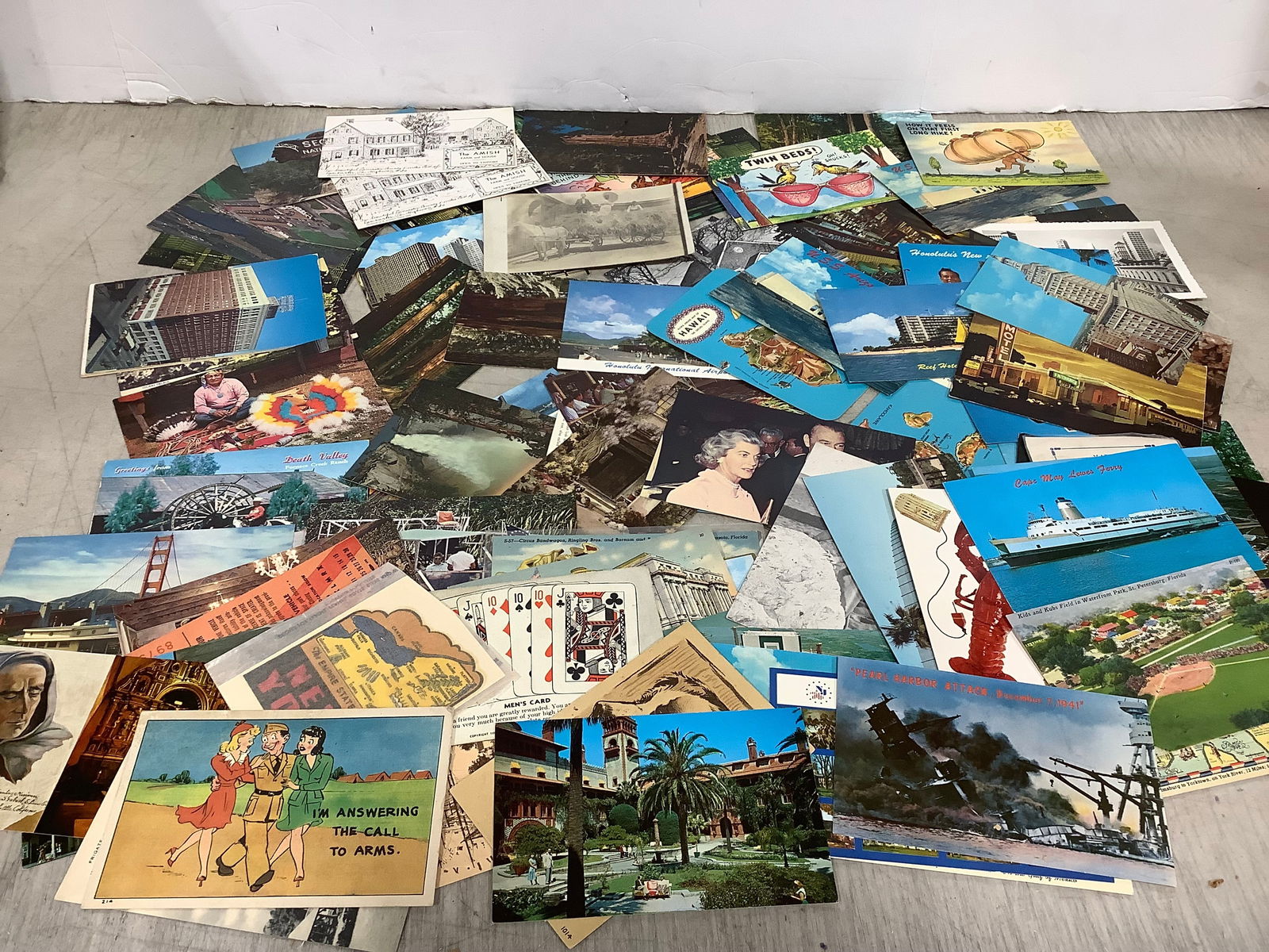 Various postcards: Various postcards