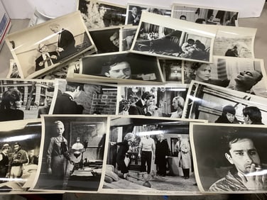 Vintage black and white fim stills