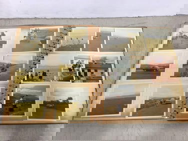 Vintage scrapbook with pictures