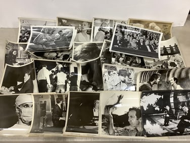 Vintage black and white fim stills